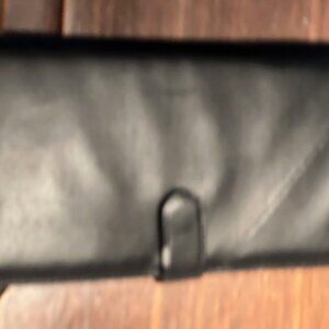 BOLOGNO BLACK LEATHER CASE FOR CARDS, PHOTOS. CASH